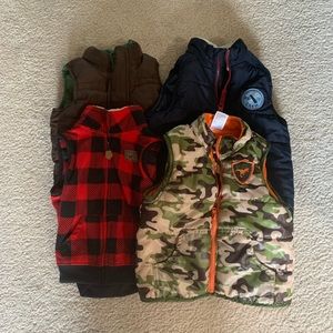 2T Toddler Boy Vest Lot 4pcs